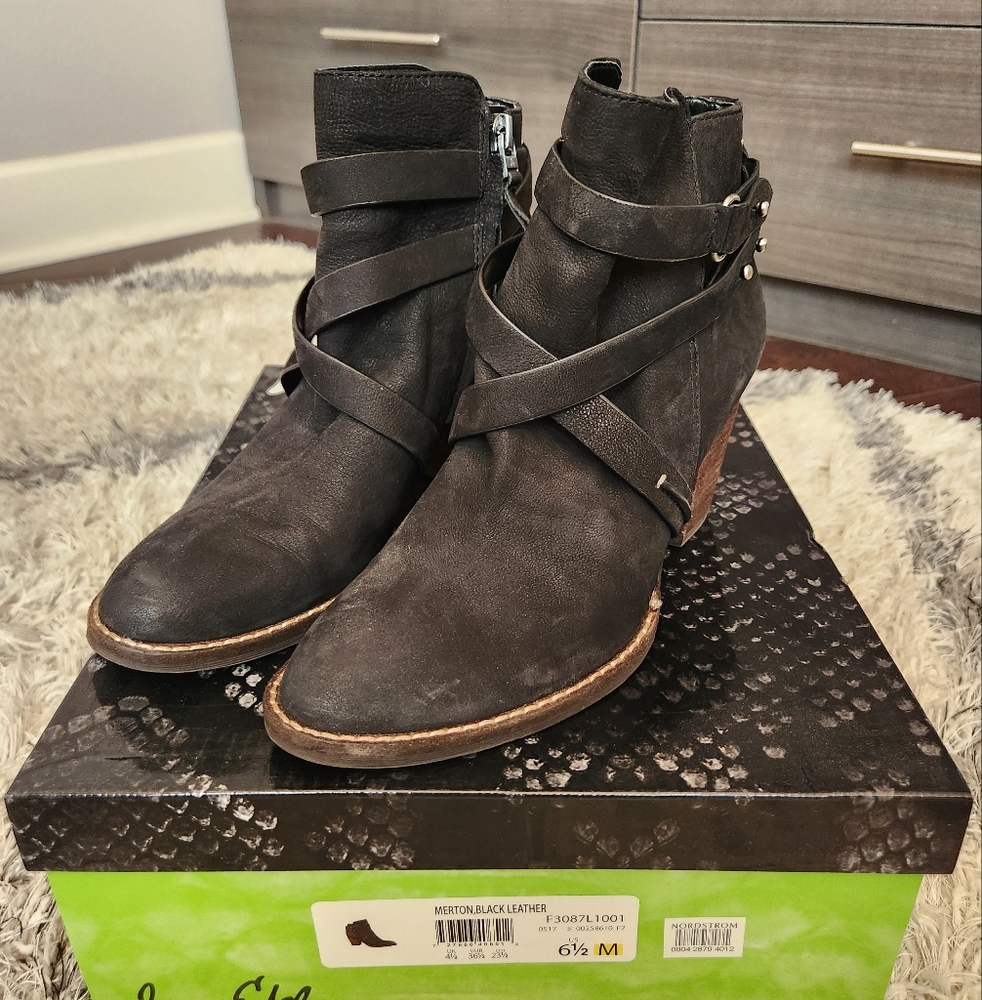 Sam Edelman Merton black booties. Size 6.5